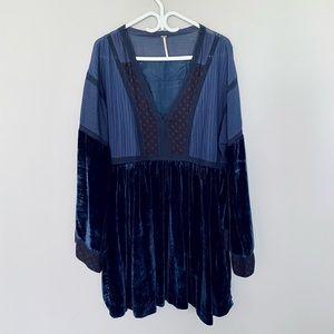 Free People velvet mini dress